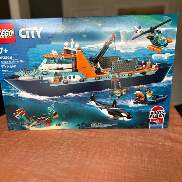 Lego Blue and Orange Arctic Ocean Exploration Building Set Never